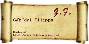 Gödri Filippa névjegykártya